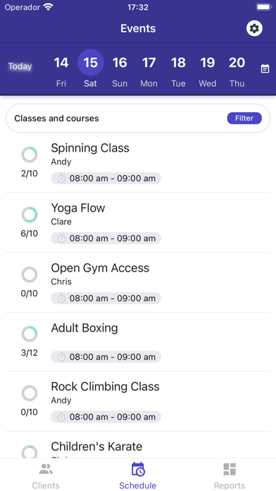 Glofox Pro - Staff App Screenshot