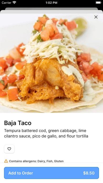 Fat Fish Taco To Go iPhone screenshot 3 - Food & Drink app