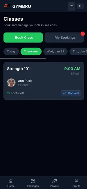 GymBro iPhone screenshot 1