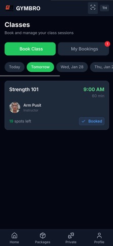GymBro iPhone screenshot 1