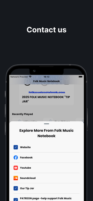 Folk Music Notebook Screenshot 3 of 3