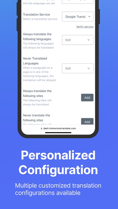 Immersive Translate for Safari Screenshot