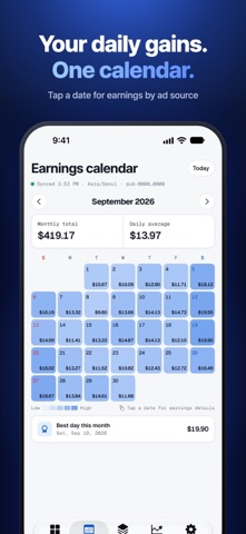 AdRadar - AdMob Earnings Screenshot 2 of 6
