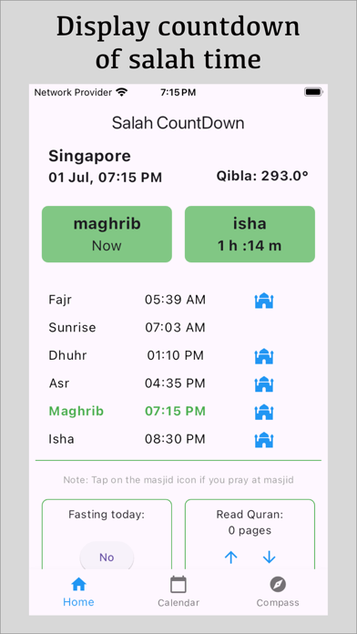 Salah Countdown Screenshot