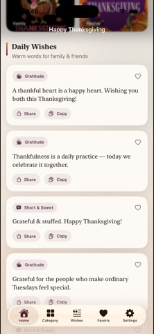 Happy Thanksgiving 2026 Wishes screenshot 4