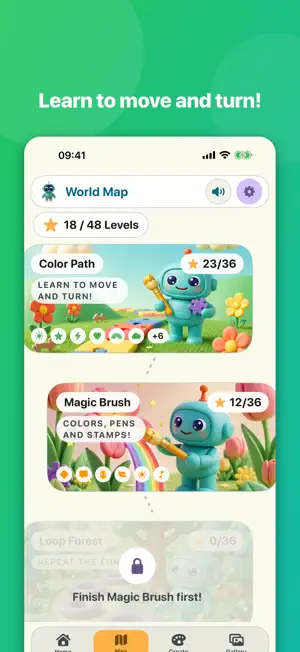 NibbyBot: Code & Draw for Kids screenshot 2