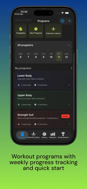 FitSteps: Workout Tracker screenshot 2