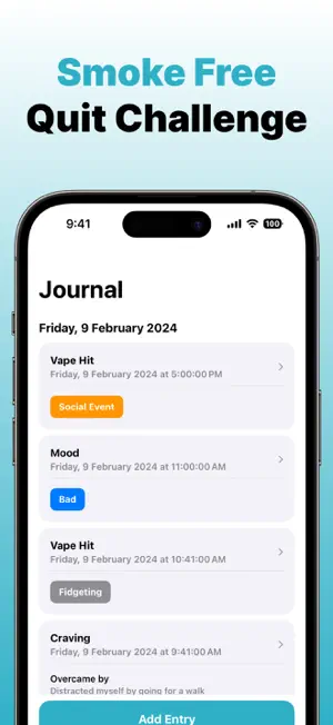 Quit Vaping Tracker Stop Now screenshot 3