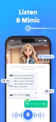 Talko: Learn English with AI iPhone screenshot