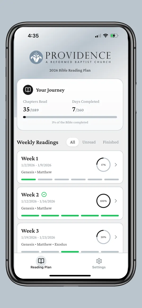 Screenshot #1 pour Bible Reading Plan 2026