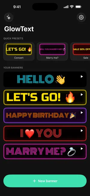 GlowText: LED Banner Scroller screenshot 2
