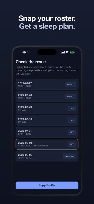 ShiftRest: Shift Work Sleep screenshot 1