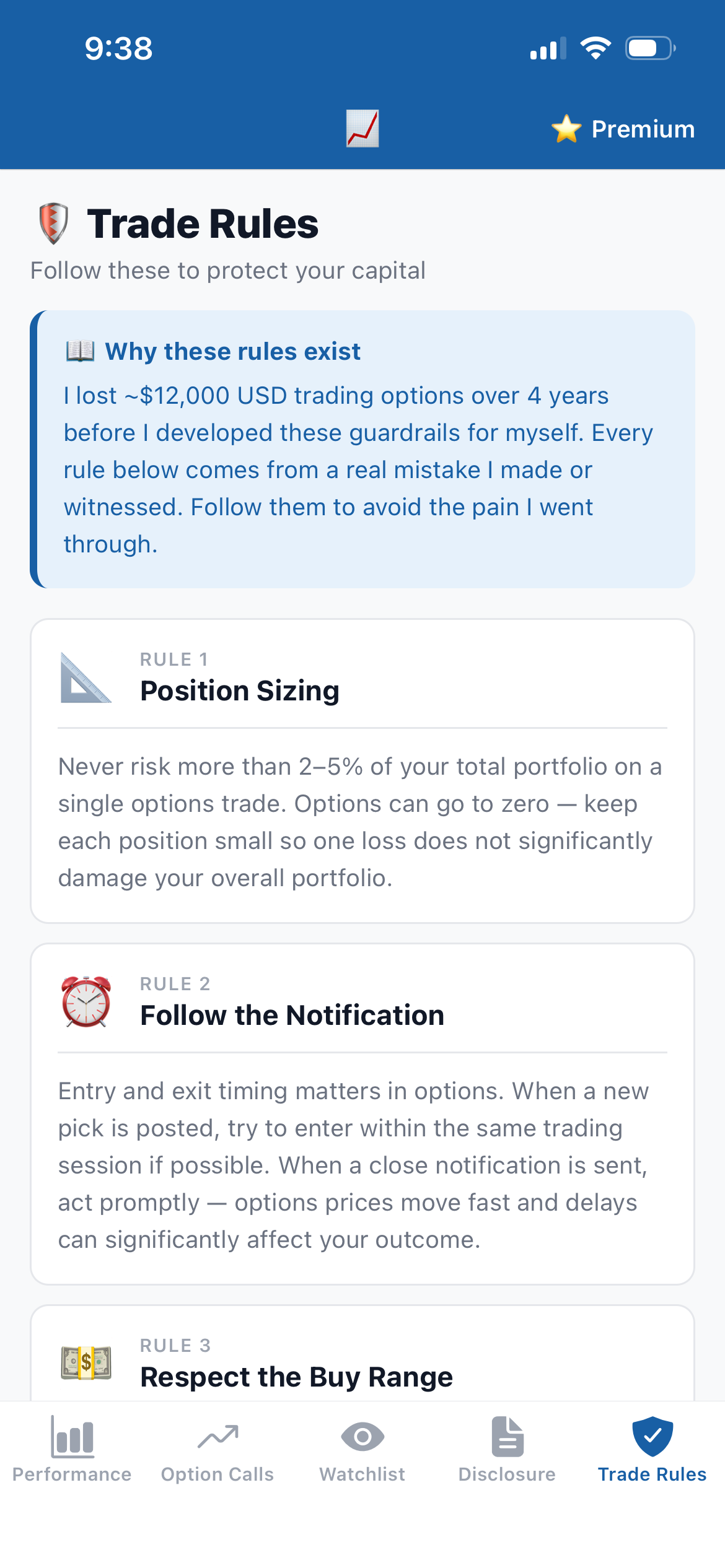 OptionMentor screenshot 5