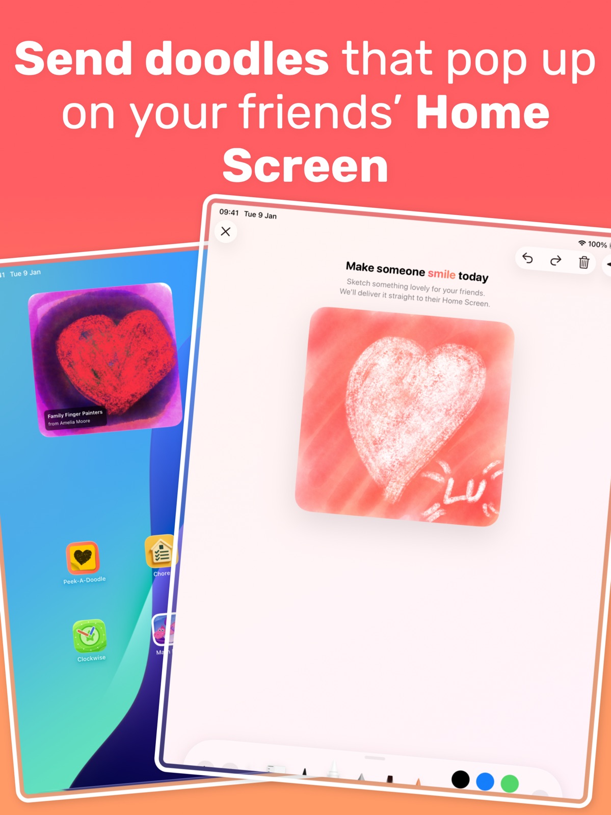 PeekaDoodle Friends Widget ipad screenshot 1