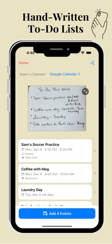 PicCal: Calendar Event Scanner Screenshot 3 of 8