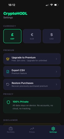 CryptoHODL Screenshot 5 of 8