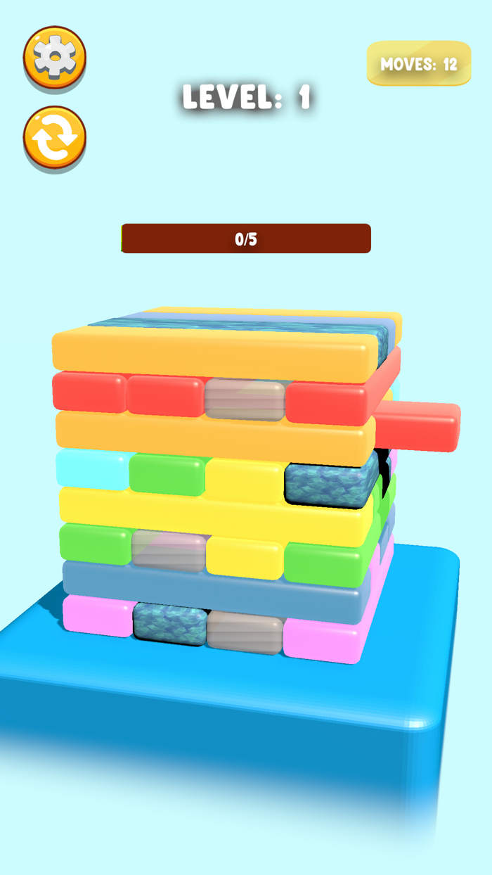Colorful Jenga