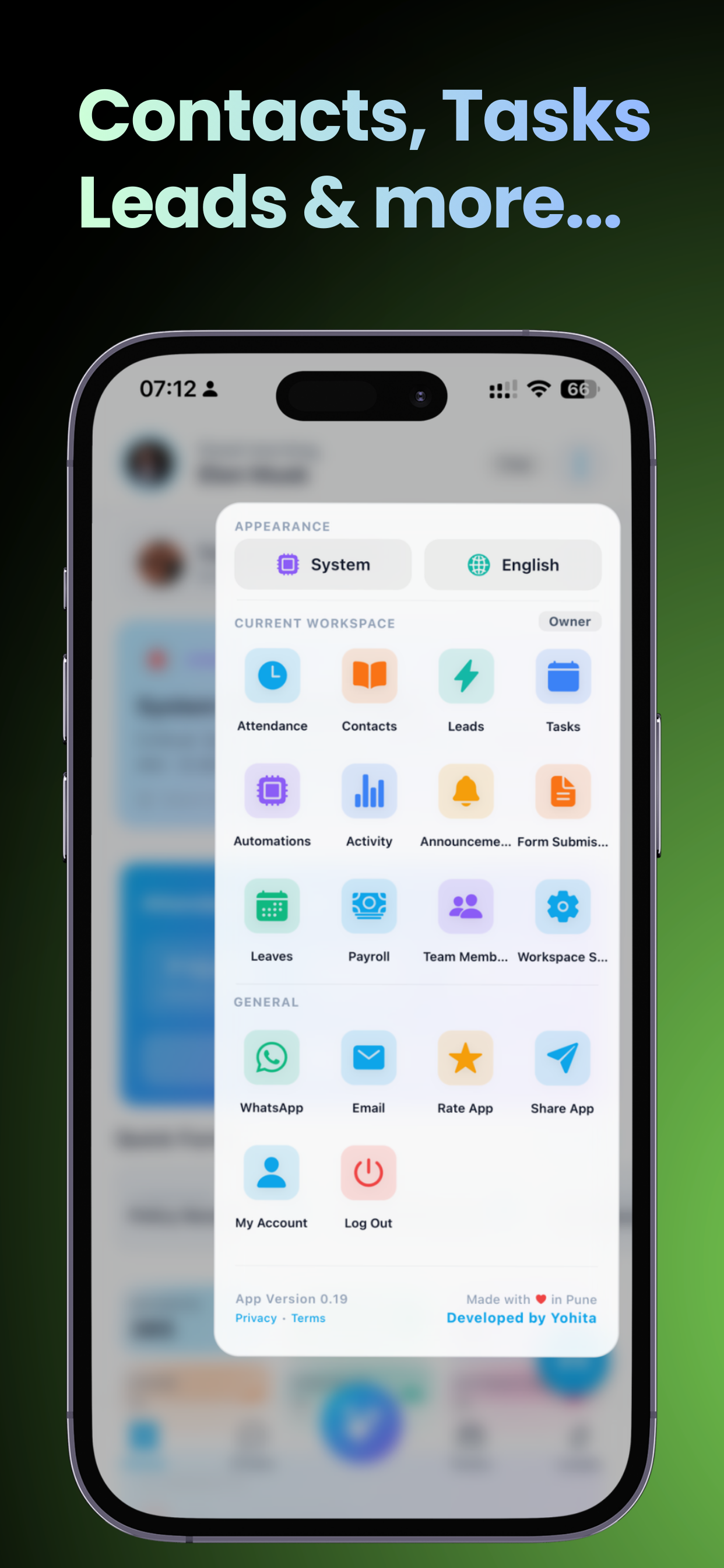 Yohita - AI HRMS, CRM & PTT screenshot 5