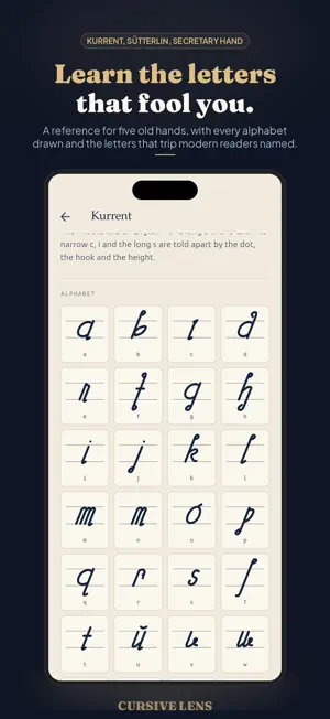 Cursive Lens: Old Handwriting screenshot 3