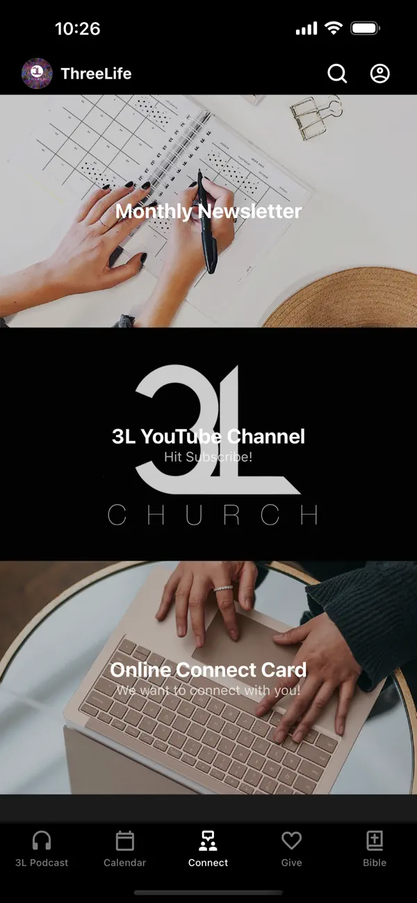 Screenshot #3 pour ThreeLife Church