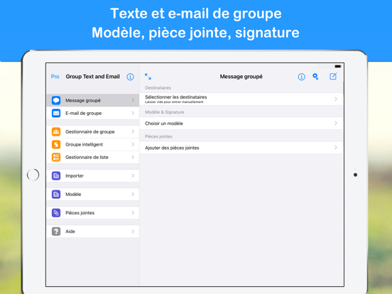 Screenshot #4 pour Group SMS and Email