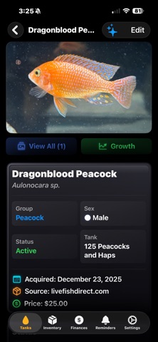 Cichlid Log Pro Screenshot 6 of 10