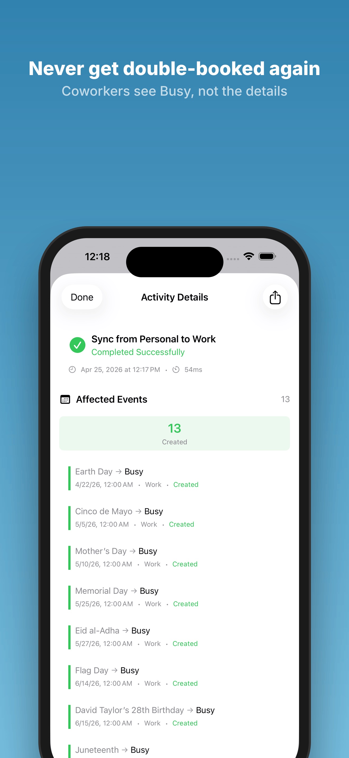 Calendar Copilot screenshot 1