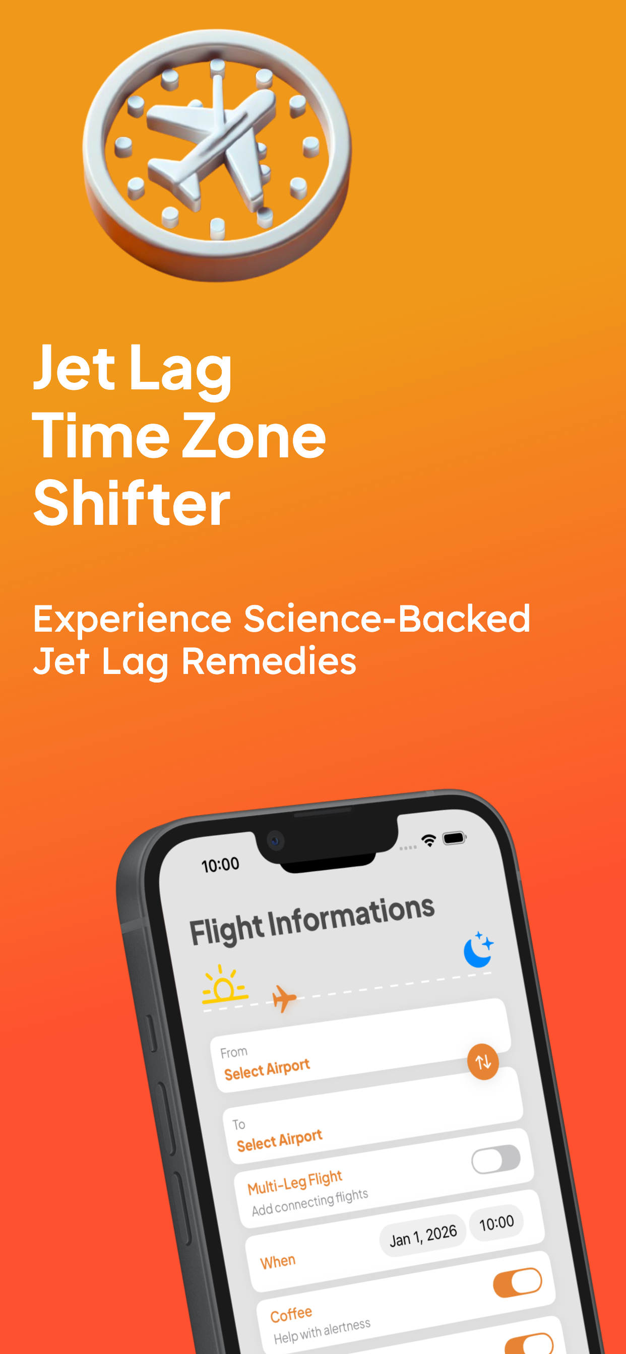 Jet Lag Time Zone Shifter