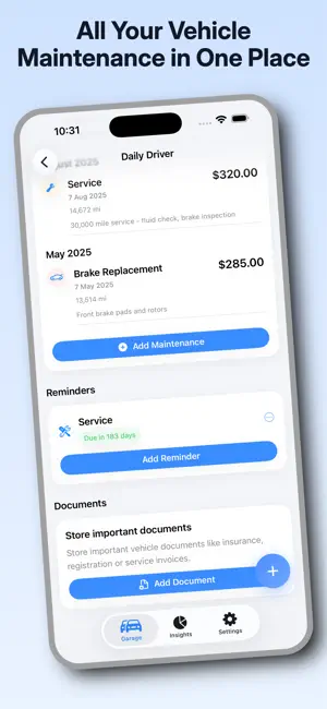 Car Maintenance: GarageLog screenshot 4