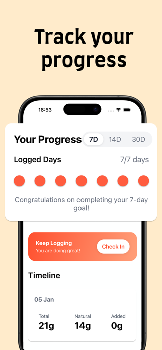 SweetFree: Sugar Tracker Screenshot 2 of 4