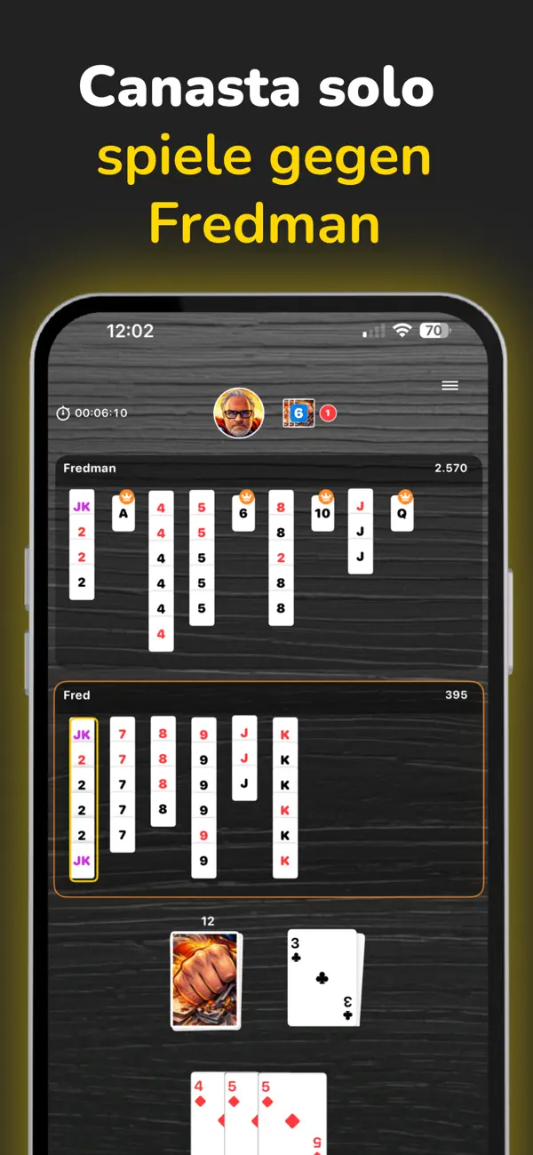 Screenshot #2 pour Canasta Kartenspiel - CanaMe