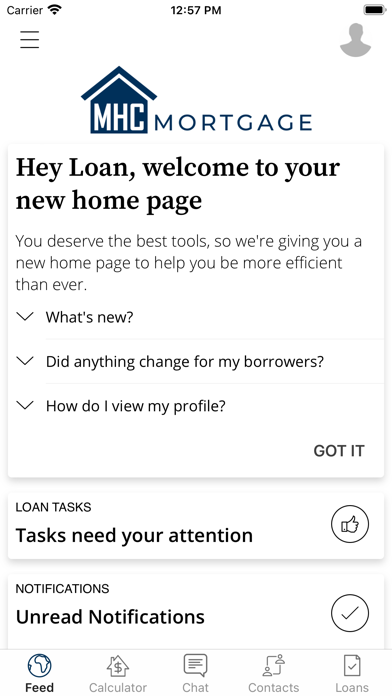 MHC Mortgage Screenshot
