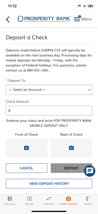 Prosperity Mobile Banking Screenshot 4 of 6