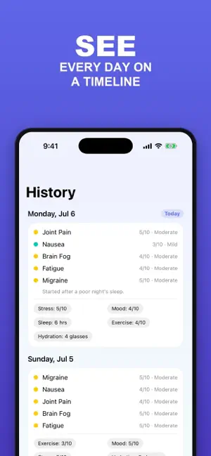 Symptom Tracker: Flare Log screenshot 4