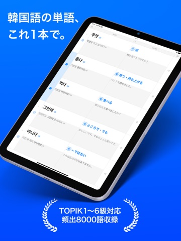 TOPIK韓国語単語帳8000 iPad screenshot