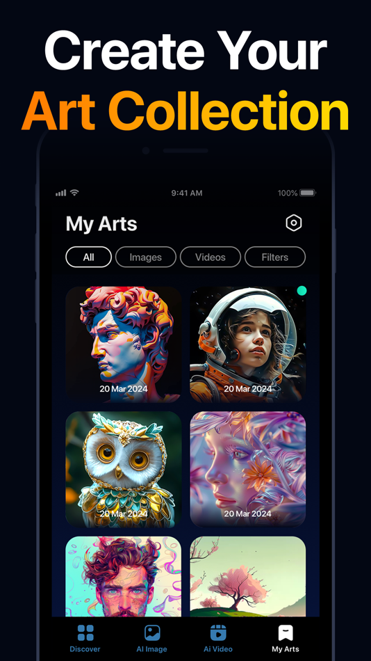 #6. AI Video Generator・GeniArt (iOS) By: Faliane Ltd.