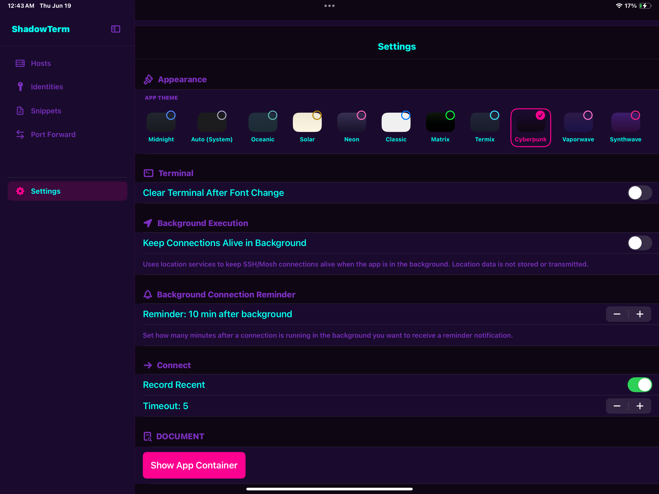 ShadowTerm ssh & mosh Terminal screenshot 14