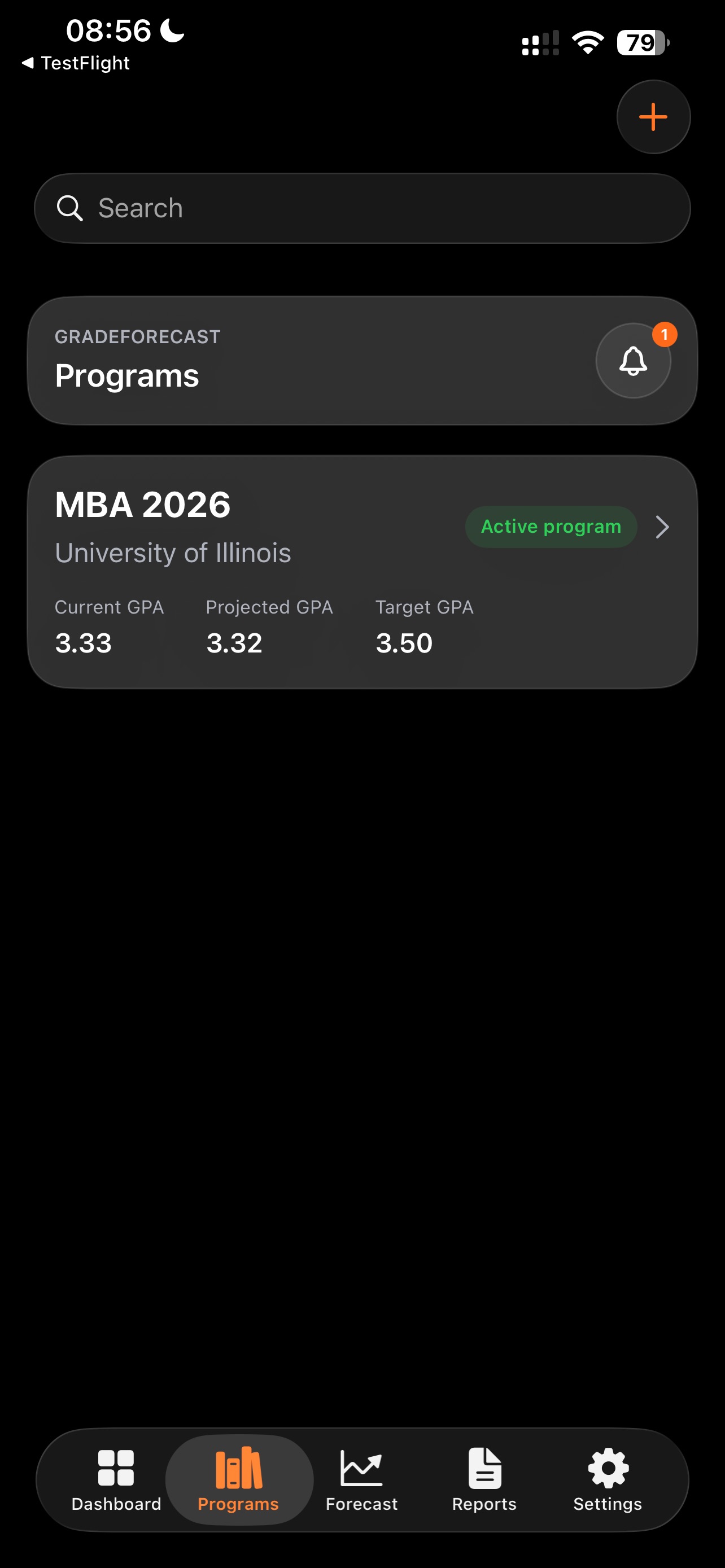 Screenshot 3 of GradeForecast