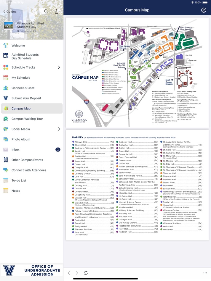#2. Villanova University Guides (iOS) 来自: Villanova University