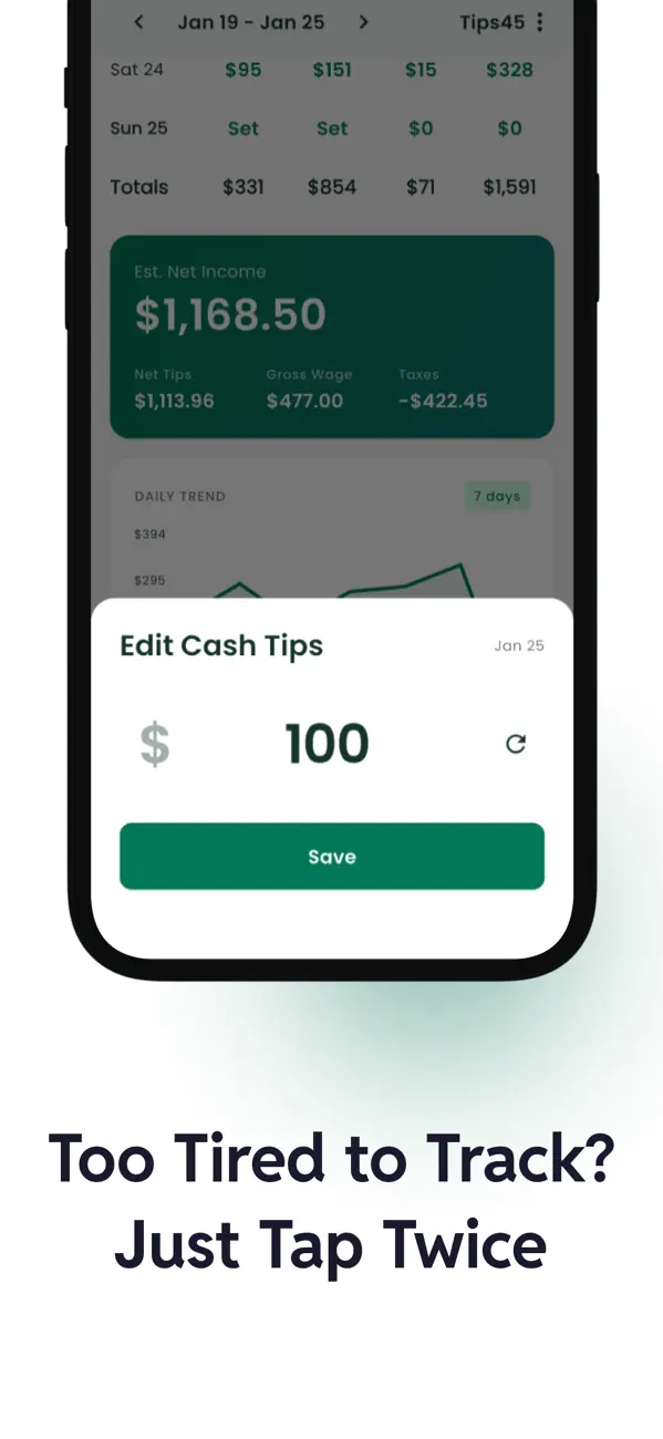 #2. Tip Tracker - Server44 (iOS) Ved: EHM TECH LLC