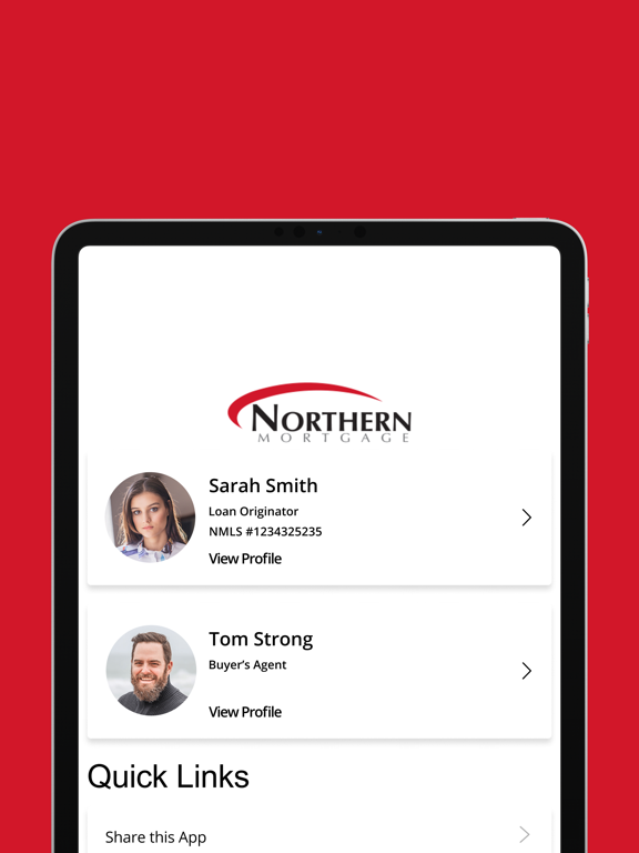 Northern Mortgage: WelcomeHome iPad screenshot 1 - Finance app