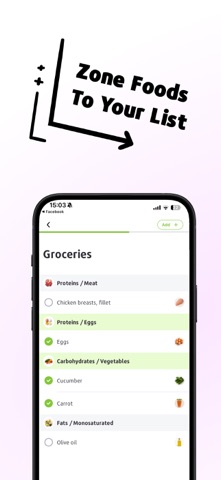 ZoneIt: Simplify Zone Diet screenshot