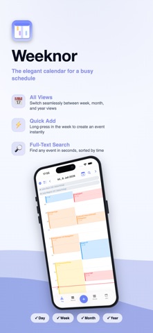 Weeknor – The Weekly Calendar Screenshot 1 of 5