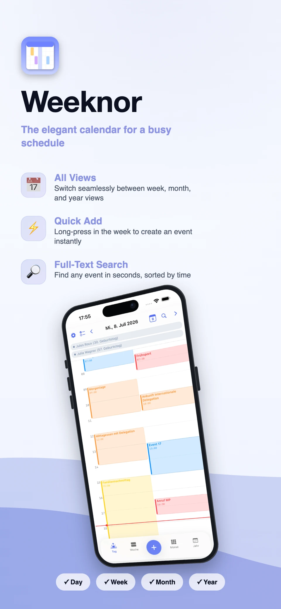 Weeknor – The Weekly Calendar screenshot