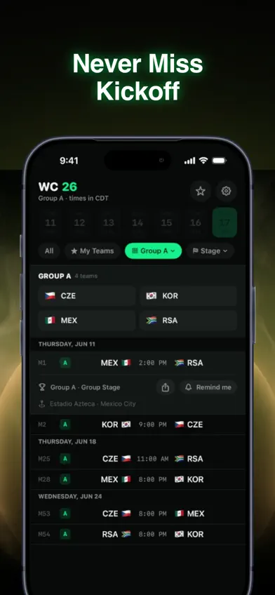 WC26 Soccer Schedule 2026 screenshot 4