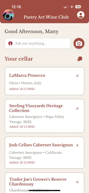 Pastry Art Wine Club screenshot 1