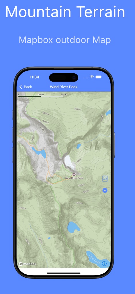 Elevation Map-Mountain Weather - Weather App | MWM