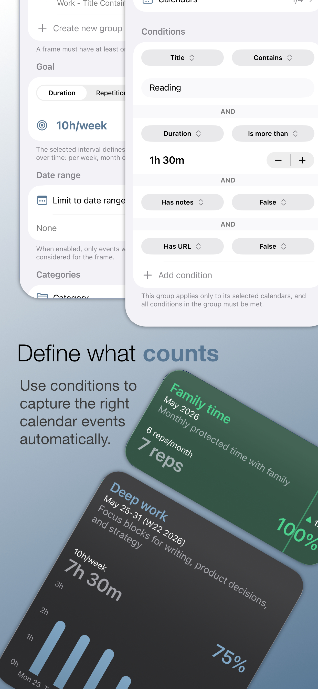 Enframe - Calendar insights screenshot 4