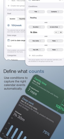 Enframe - Calendar insights screenshot