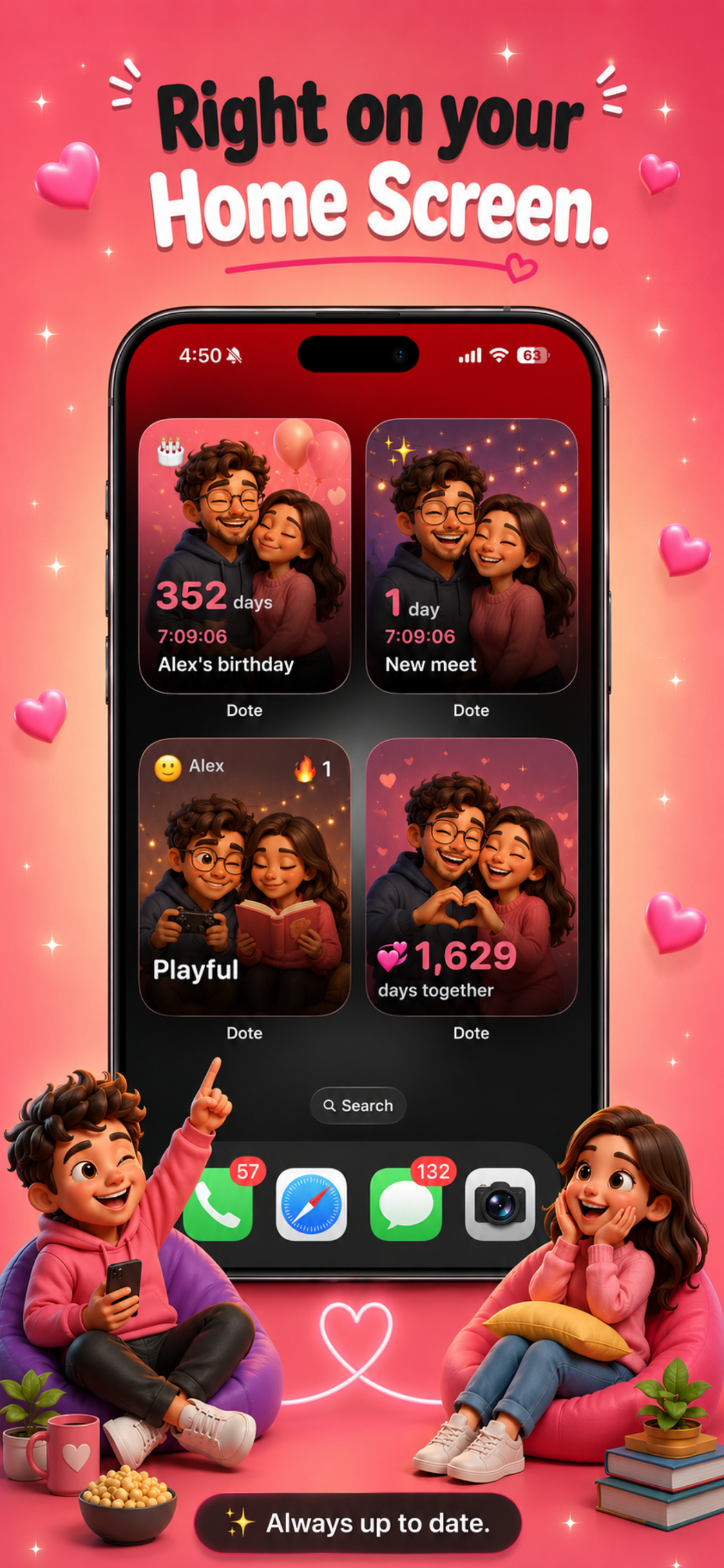 Dote: Couples App & Love Days screenshot 5